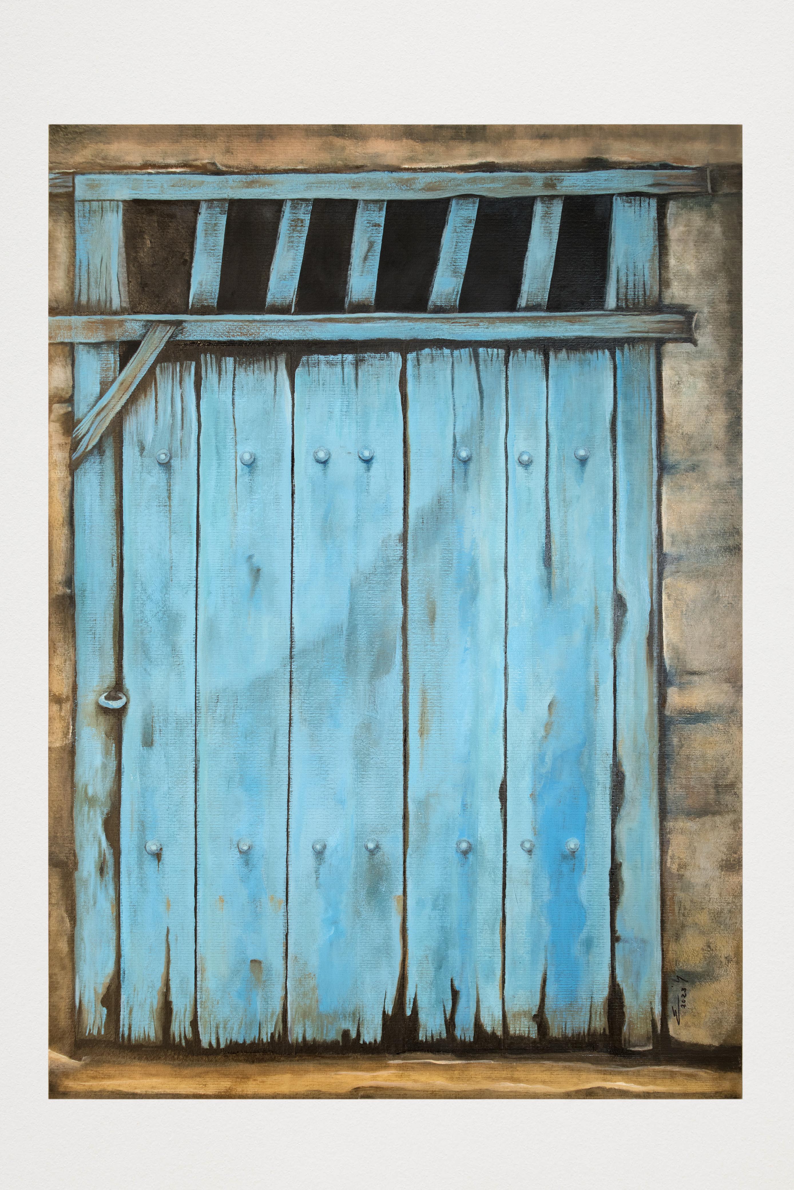 Blue door